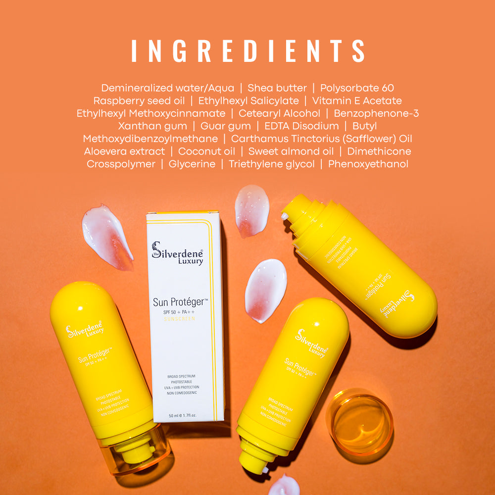 Sun Proteger SPF 50 + PA ++ ingredients