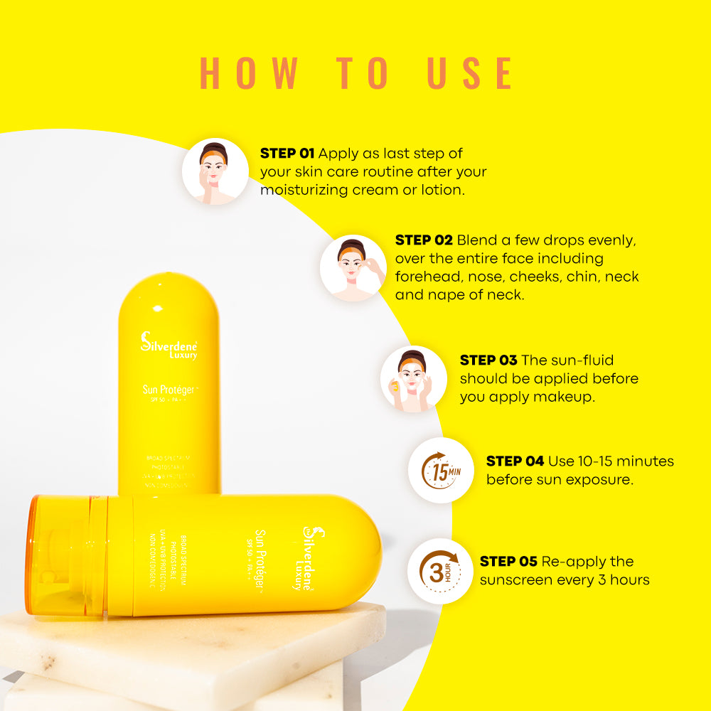 Sun Proteger SPF 50 + PA ++ how to use
