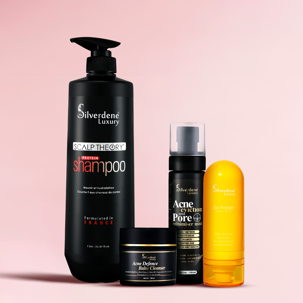 Buy 1 litre protein shampoo &amp; get Balm cleanser, pore minimiser mist &amp; sunproteger free