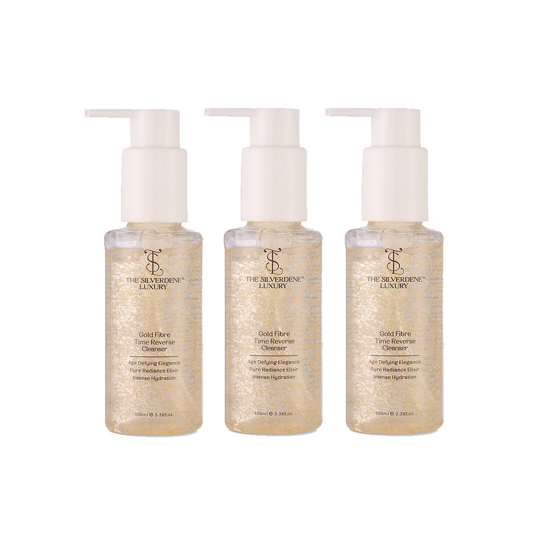 Pack of 3 Gold Fibre Time Reverse Cleanser