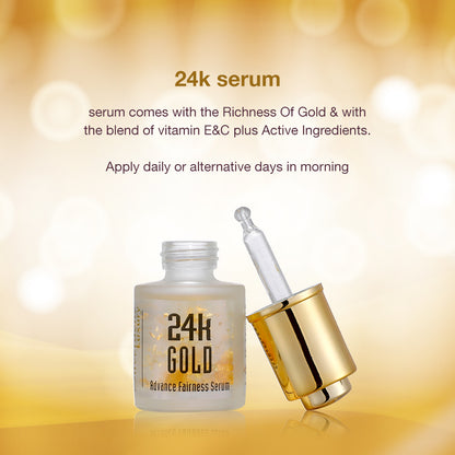 Buy 24k Gold Face Serum - The Silverdene Luxury