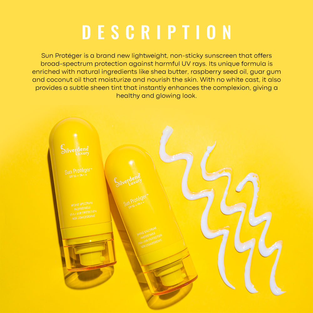 Broad Spectrum Sunscreen SPF 50+ PA++ Cream – The Silverdene Luxury