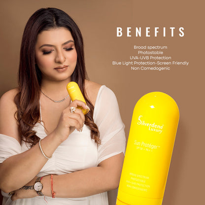 The Silverdene Luxury Sun Proteger SPF 50 + PA ++ benefits