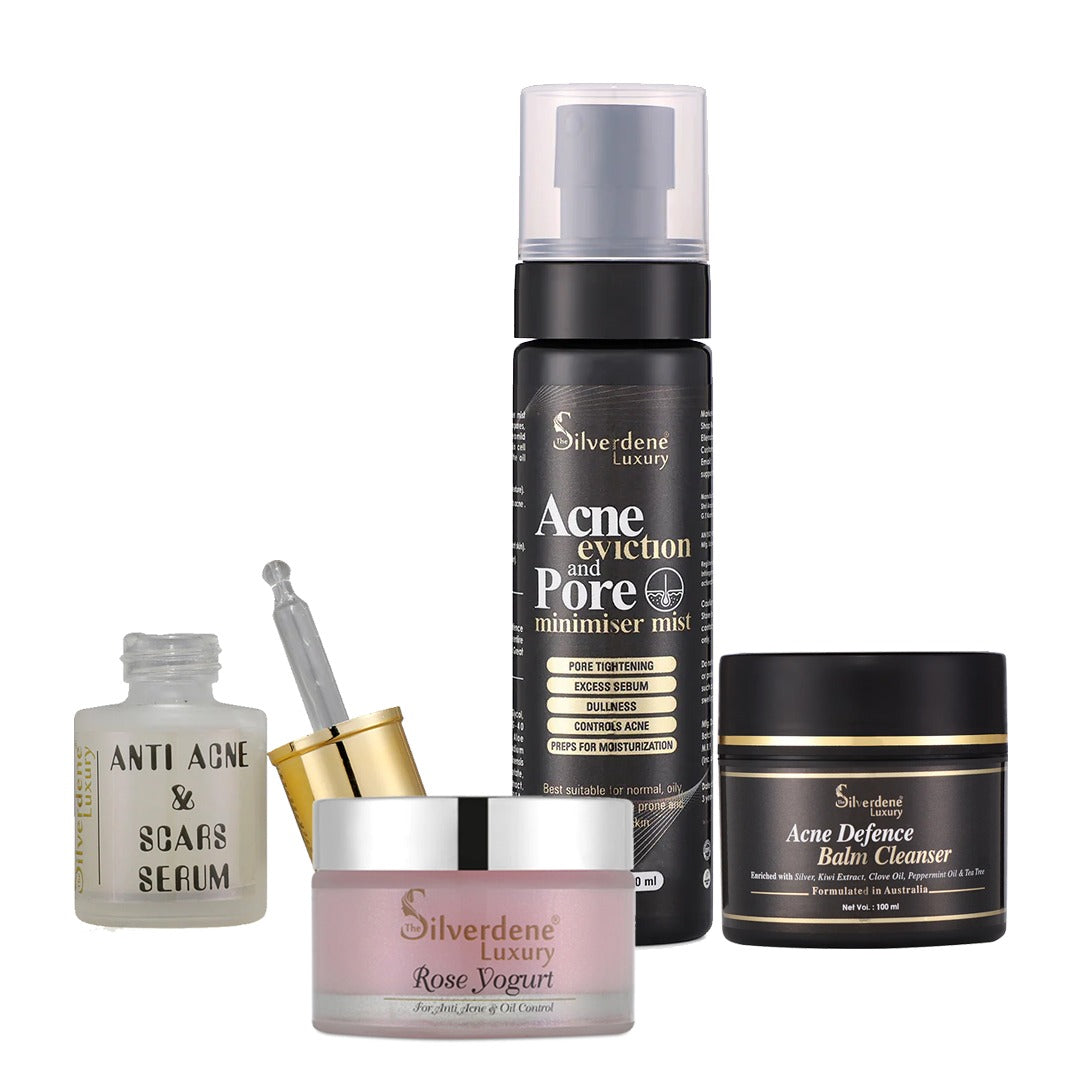 Combo of Acne Mist, Acne Balm, Anti Acne Serum, Rose Yogurt