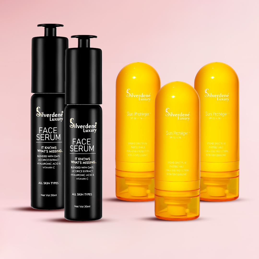 Buy Two face Serum get 3 Sunscreens Free