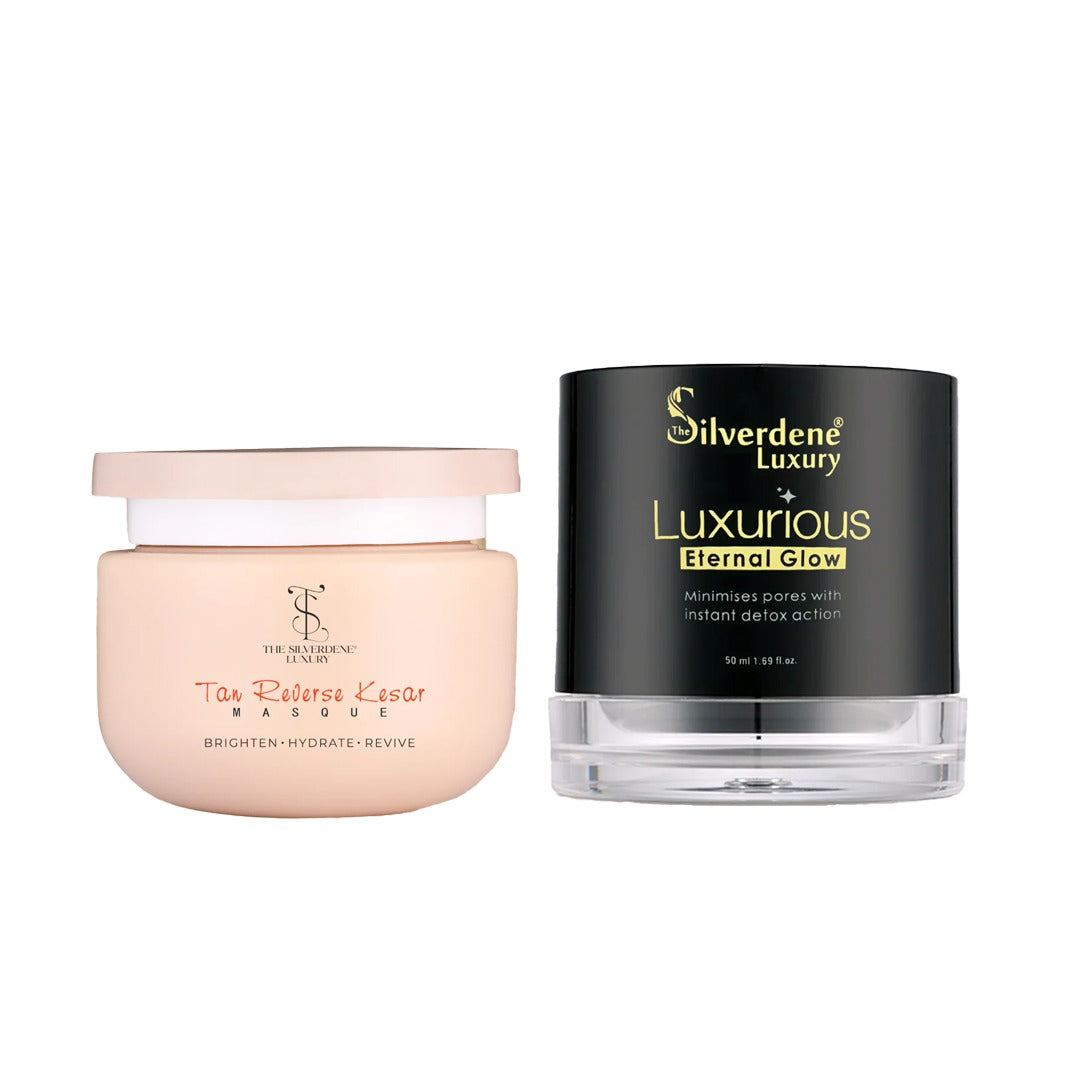 Luxurious Eternal Glow Exfoliating Scrub + Tan Reversal Kesar Masque