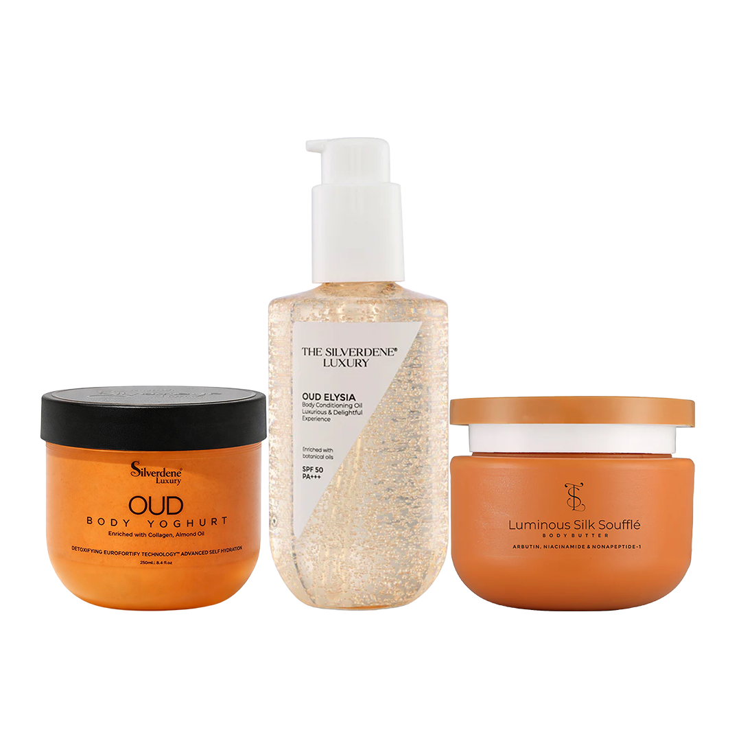 Oud Body Yoghurt + Oud Elysia Body Oil + Oud Luminous Silk Soufflé