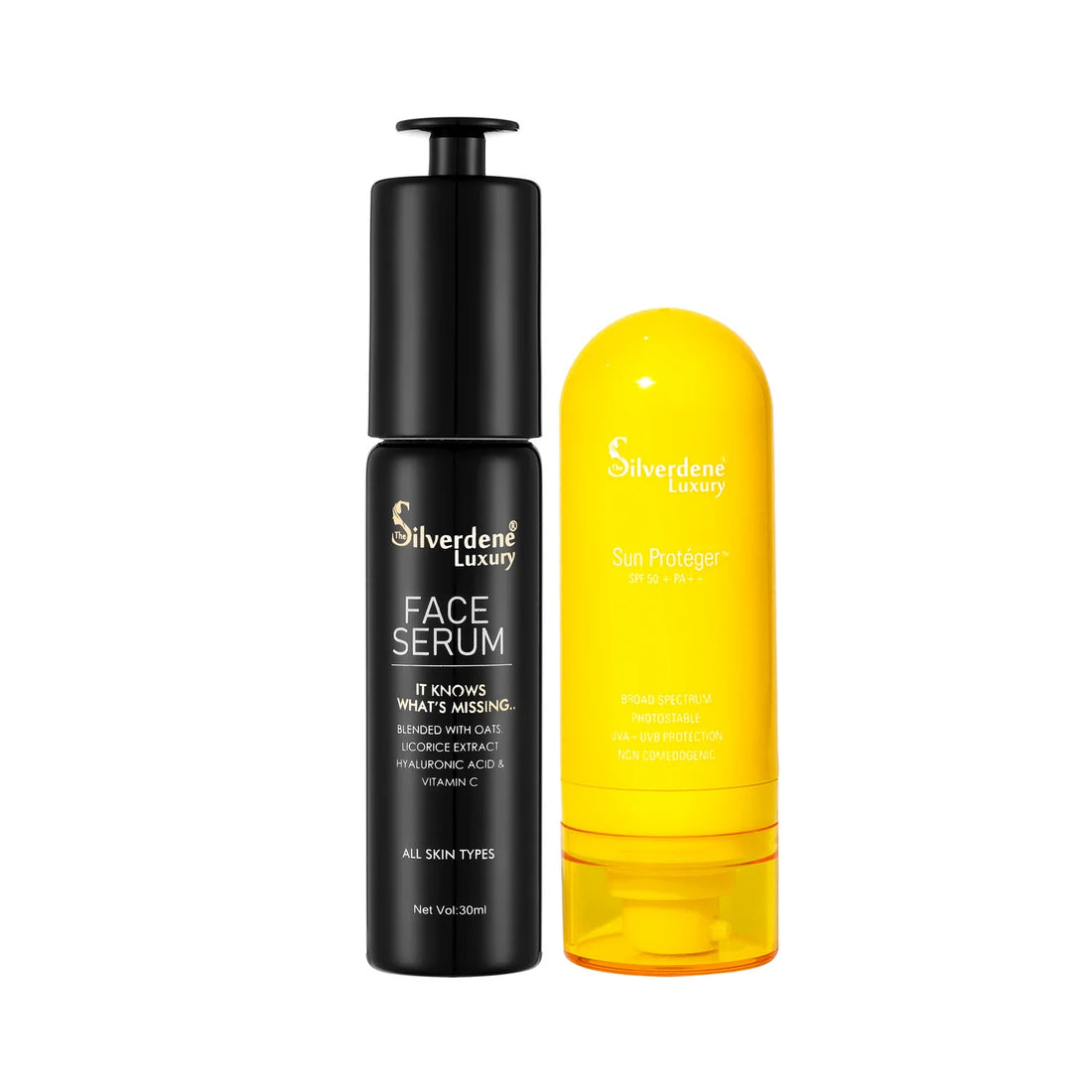 Combo of Face Serum and Sunscreen