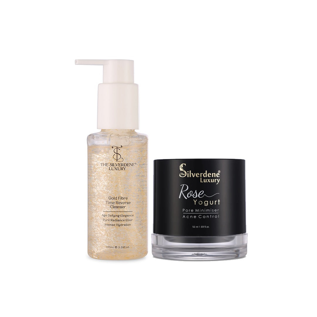 Gold Fiber Time Reverse Cleanser + Rose Yogurt